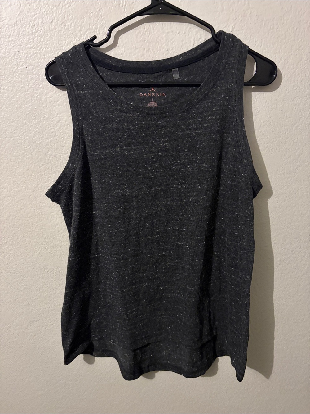 Danskin Charcoal Speckled Women's Workout Tank Top Size Large